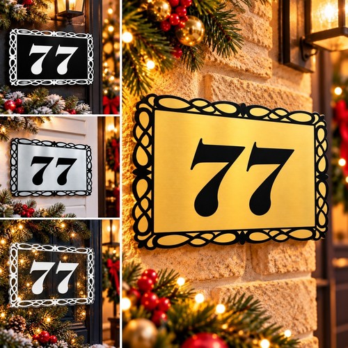 Personalised house number sign - number,