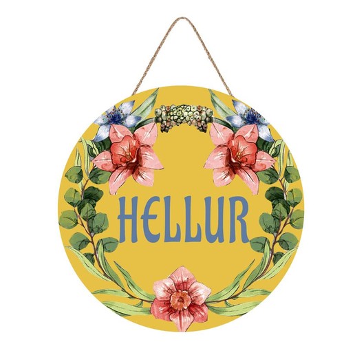 Decorative hellur sign funny - hellur,